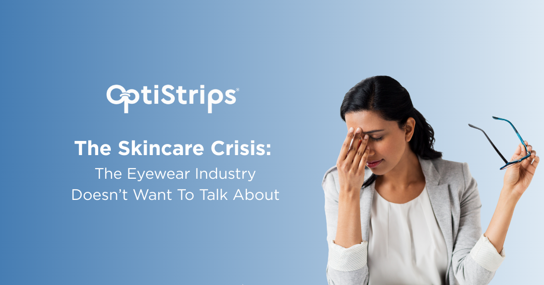 A visual representation of the skincare crisis, highlighting various skin issues and products in disarray.