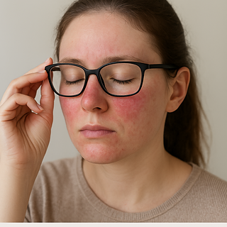 Link Between Rosacea, Aging Skin, and Glasses Discomfort